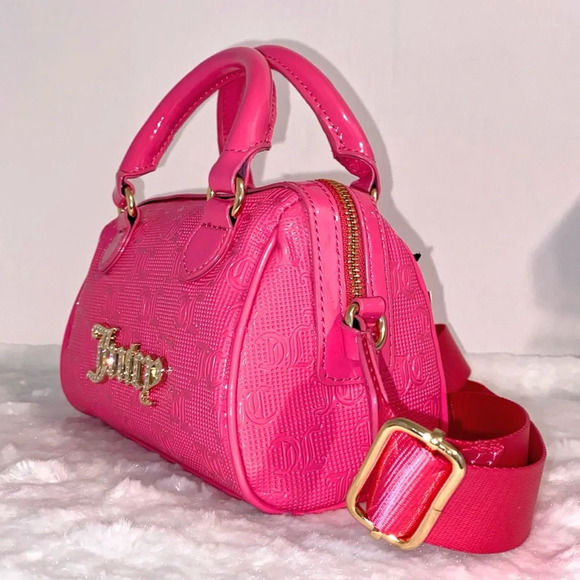 Juice Couture Pink Semi Charmed Mini Satchel Crossbody Bag & Coin Purse Set NWT - Picture 9 of 12